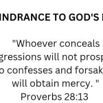 SIN: A HINDRANCE TO GOD’S BLESSINGS